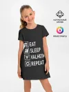 Детское платье / Eat/Sleep/Valheim/Repeat