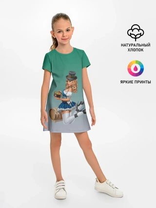 Детское платье / официантка горшок золота