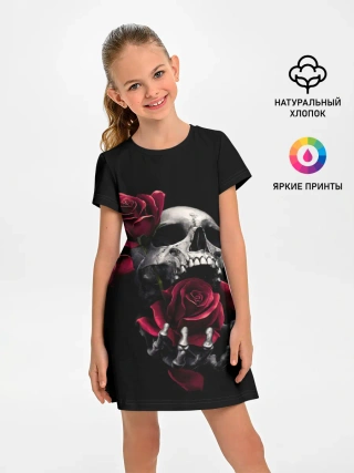 Детское платье / ЧЕРЕП И РОЗЫ