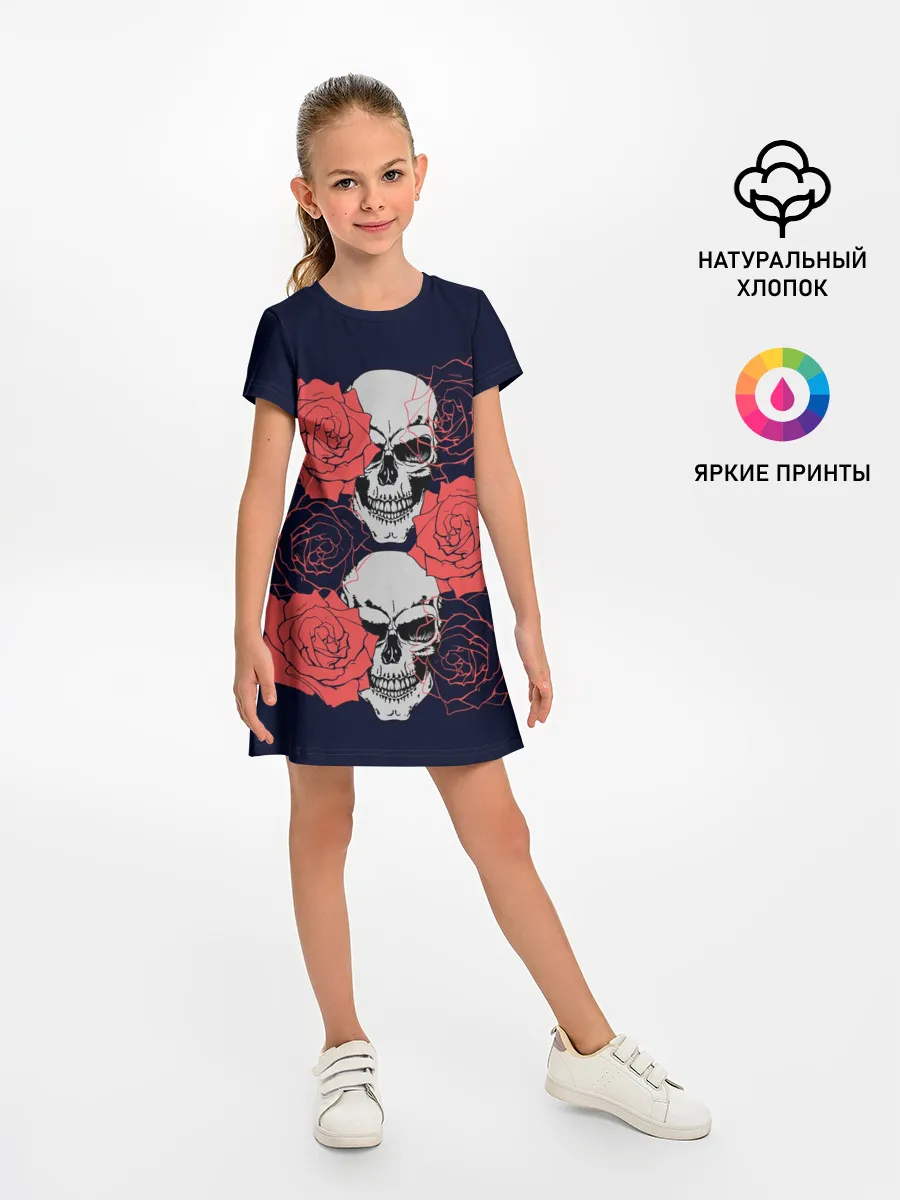Детское платье / Rose Skull