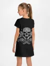 Детское платье / Череп, розы, два ствола