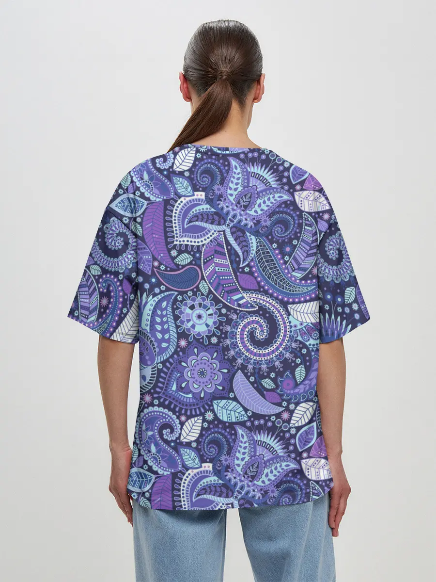 Женская футболка оверсайз / ВОСТОЧНЫЙ УЗОР