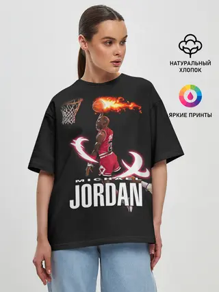 Женская футболка оверсайз / MICHAEL JORDAN