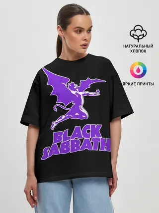Женская футболка оверсайз / Black Sabbath