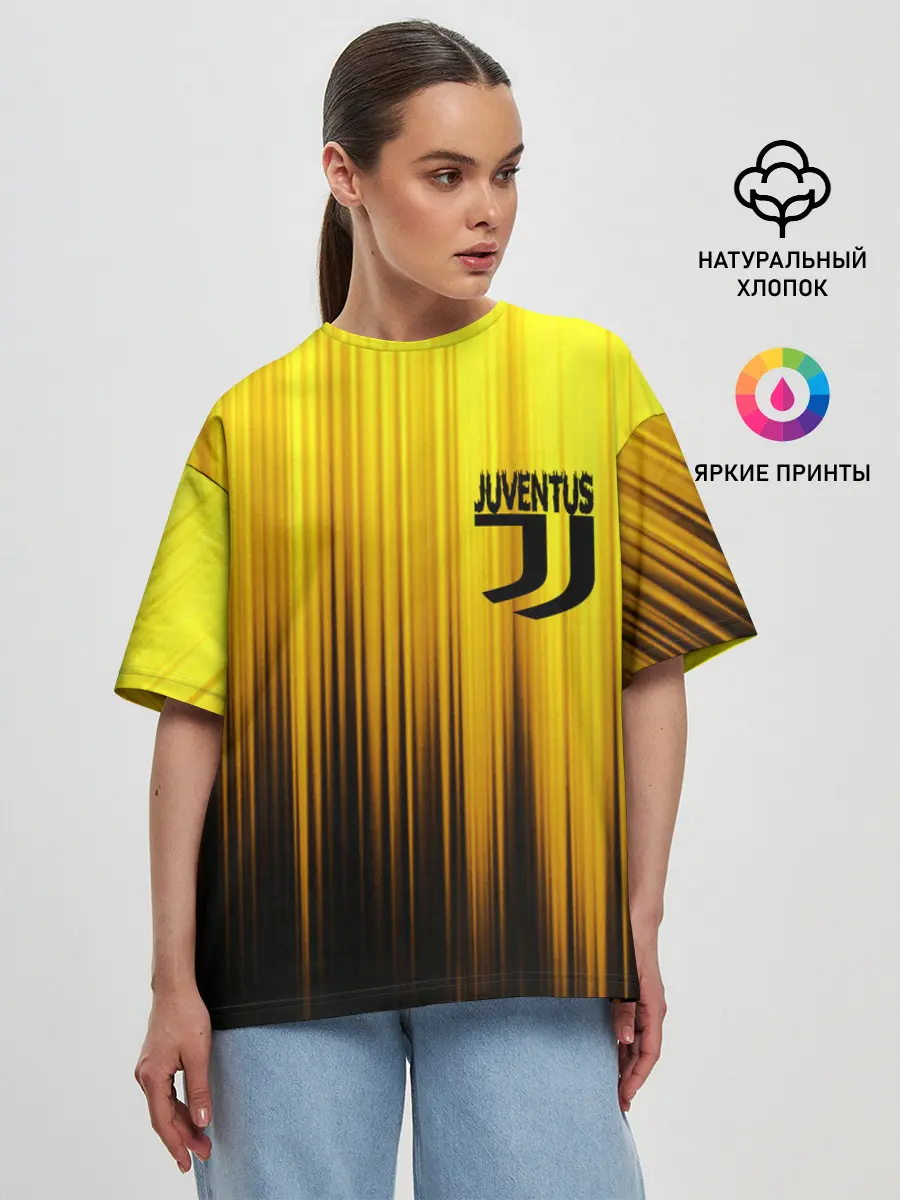 Женская футболка оверсайз / JUVENTUS