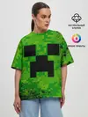 Женская футболка оверсайз / MINECRAFT / МАЙНКРАФТ
