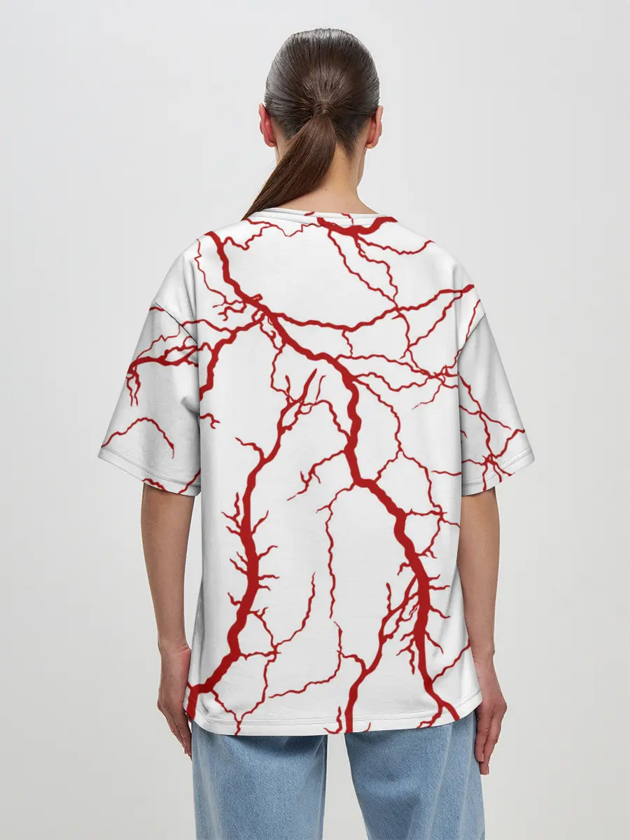 Женская футболка оверсайз / Сосуды