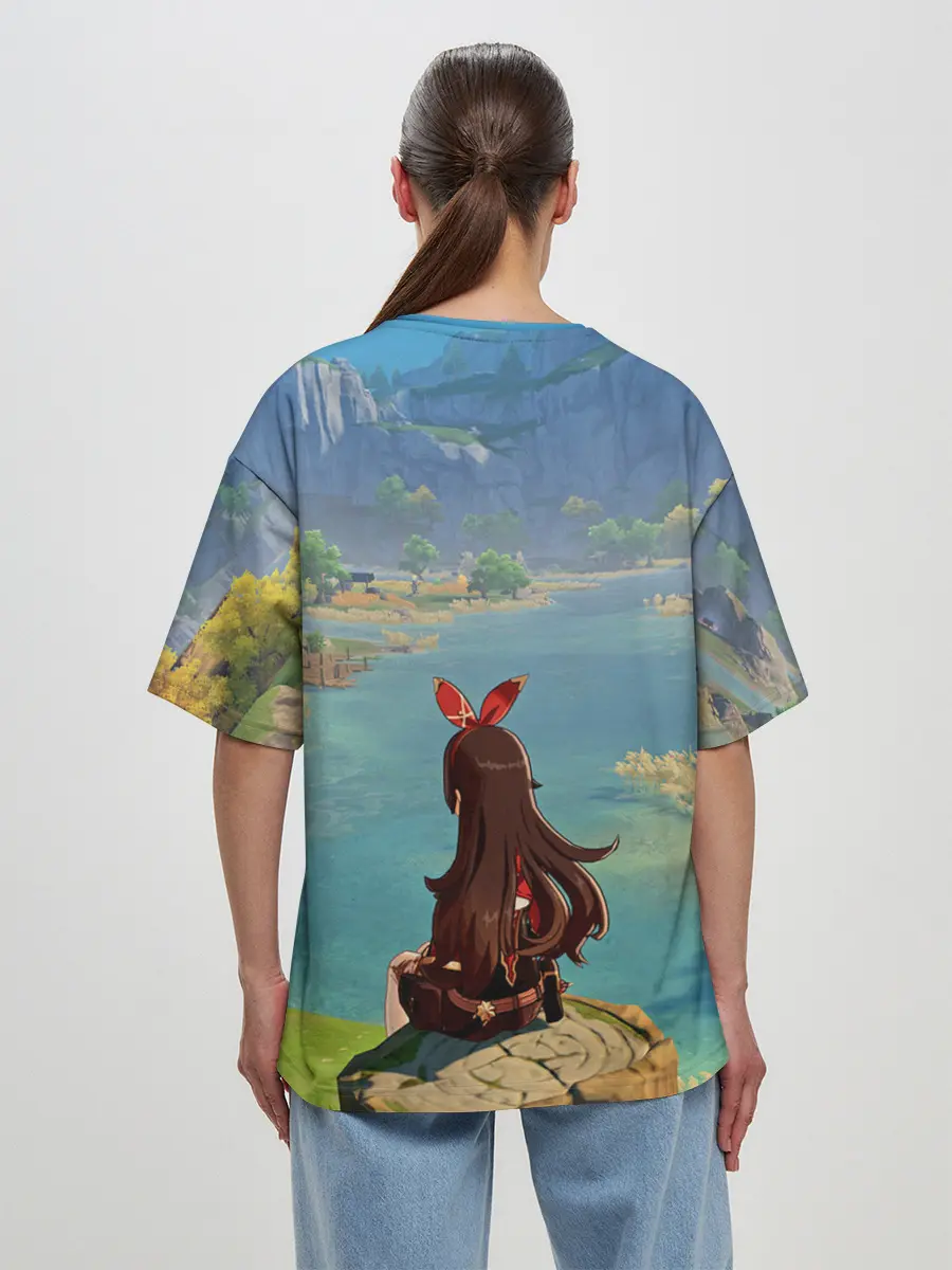 Женская футболка оверсайз / Genshin Impact