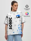 Женская футболка оверсайз / СОНИК / SONIC