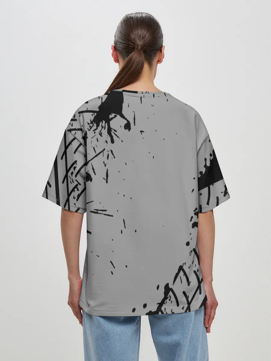 Женская футболка оверсайз / AUDI / АУДИ