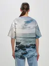 Женская футболка оверсайз / Море
