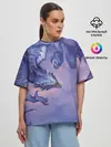 Женская футболка оверсайз / Дракон воды