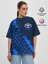 Женская футболка оверсайз / TOYOTA / ТОЙОТА