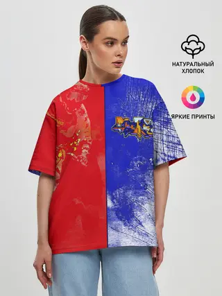 Женская футболка оверсайз / На самый вверх