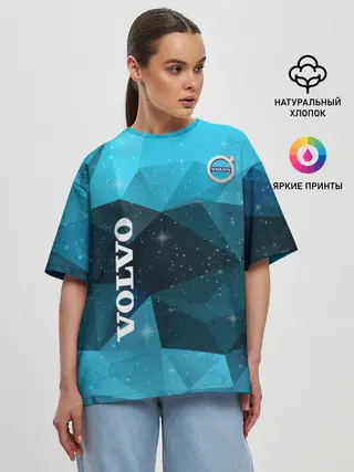 Женская футболка оверсайз / Volvo