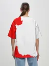 Женская футболка оверсайз / Хамон красный