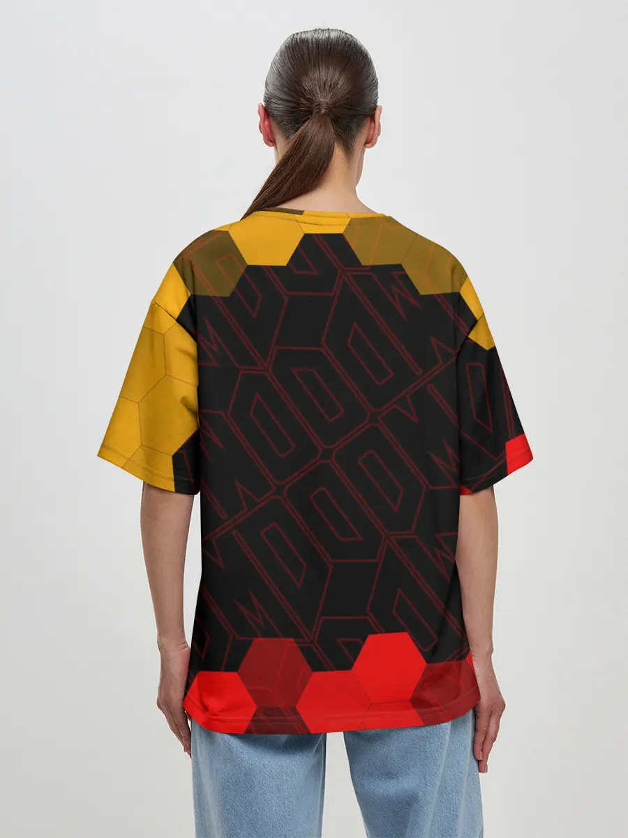 Женская футболка оверсайз / DOOM / ДУМ