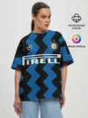 Женская футболка оверсайз / Inter | Home Jersey