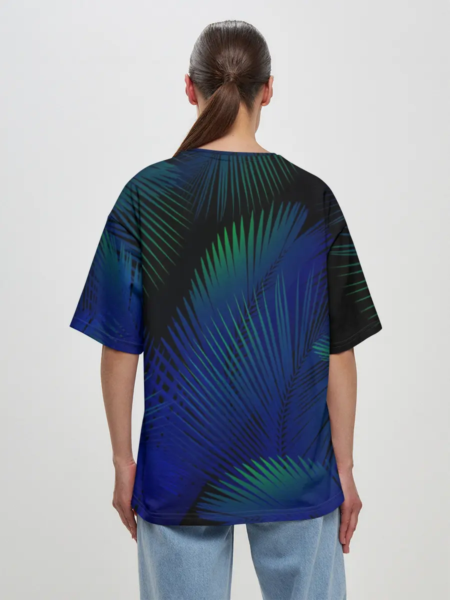 Женская футболка оверсайз / Носорог