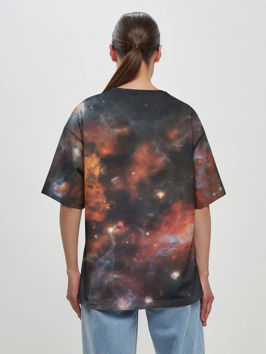 Женская футболка оверсайз / Гигантская Вселенная