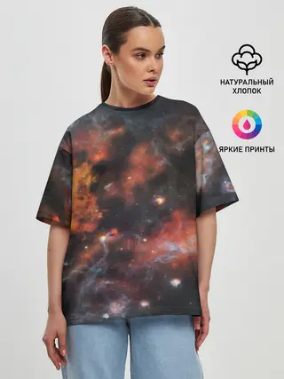 Женская футболка оверсайз / Гигантская Вселенная