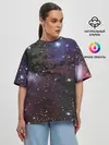 Женская футболка оверсайз / Галактика
