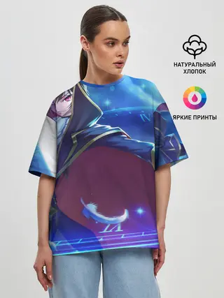 Женская футболка оверсайз / Лелуш Ламперуж