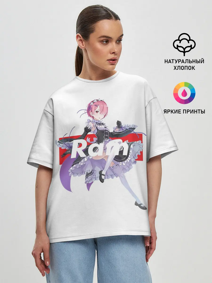 Женская футболка оверсайз / Re:Zero