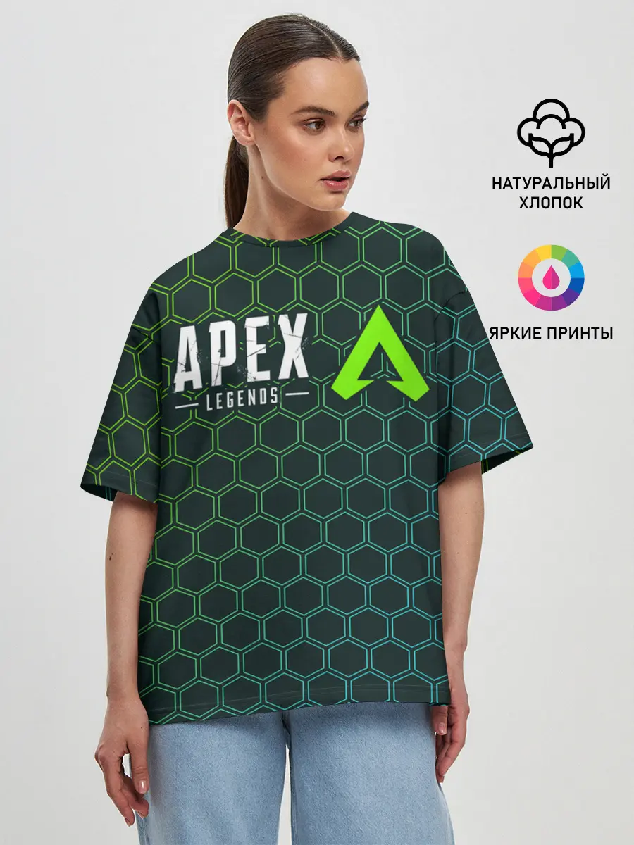Женская футболка оверсайз / APEX LEGENDS / АПЕКС ЛЕГЕНД
