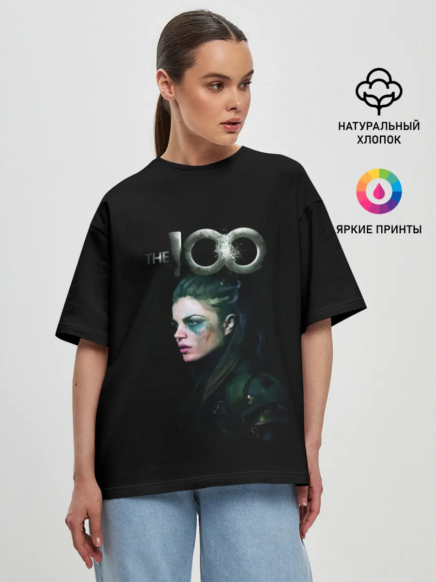 Женская футболка оверсайз / Сотня