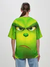 Женская футболка оверсайз / Гринч 3D/ The Grinch