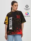 Женская футболка оверсайз / METALLICA / МЕТАЛЛИКА