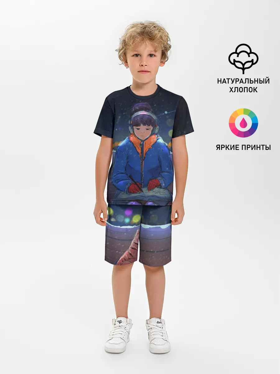 Детская пижама с шортами / Зима