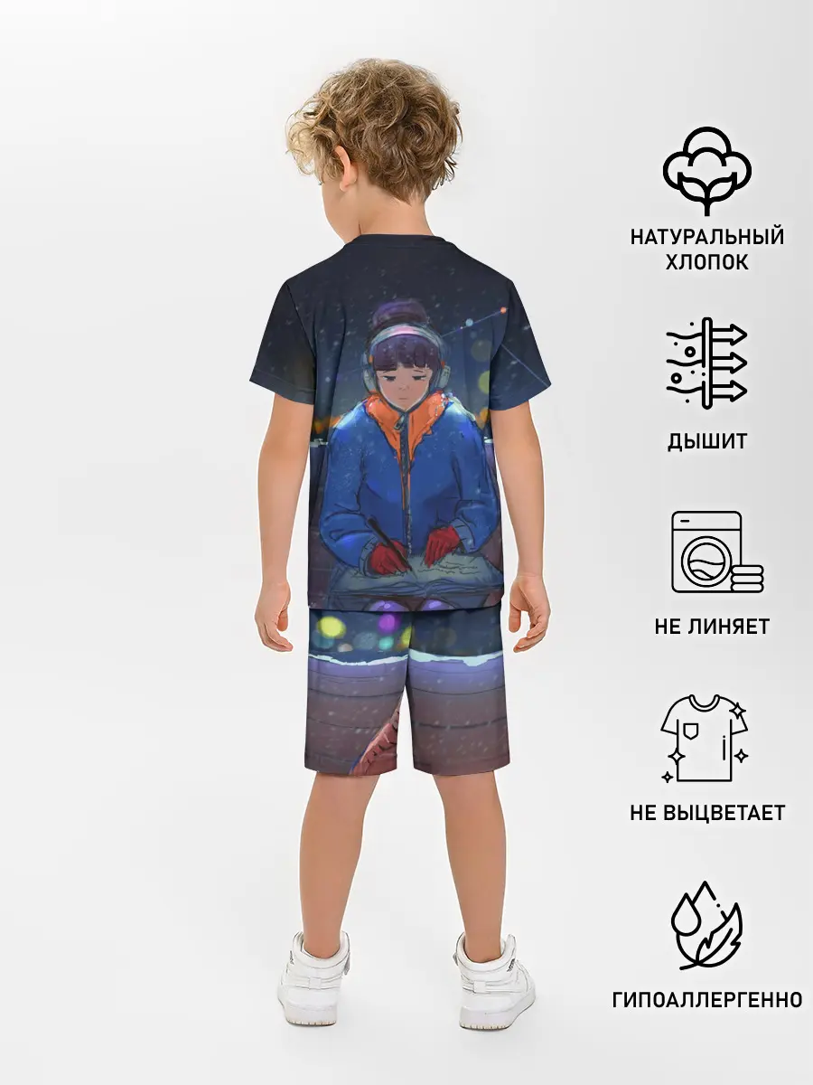 Детская пижама с шортами / Зима