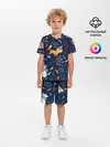 Детская пижама с шортами / Звери природа индейцы этно