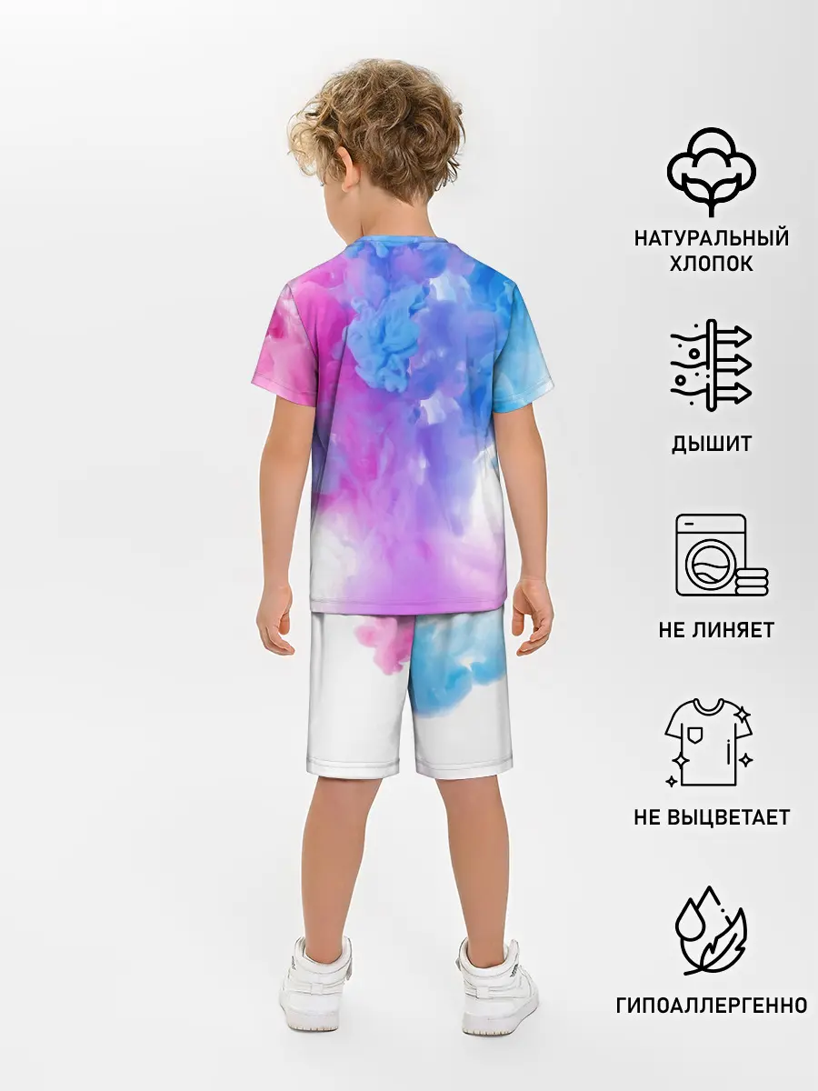 Детская пижама с шортами / дым