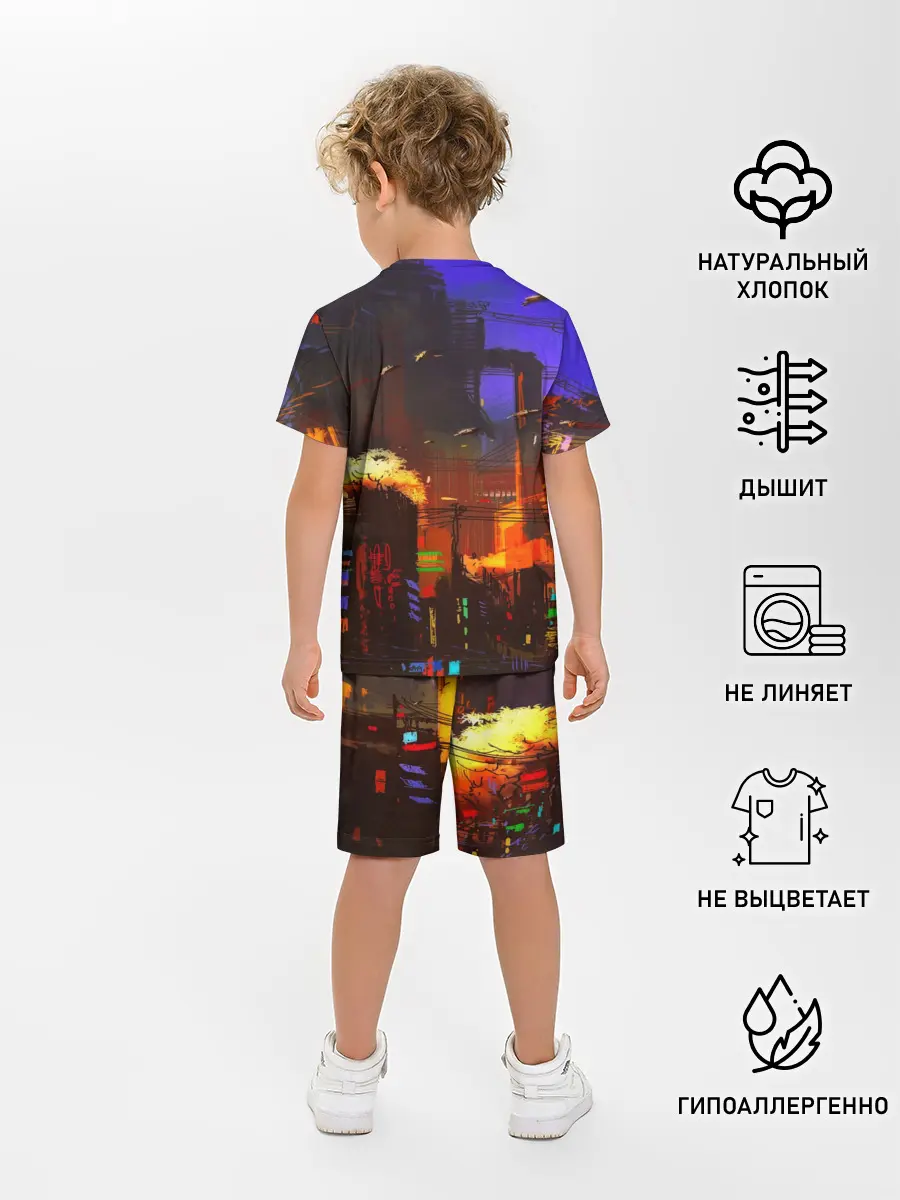 Детская пижама с шортами / Cyber Punk 2077