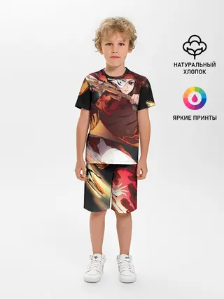 Детская пижама с шортами / КЛИНОК РАССЕКАЮЩИЙ ДЕМОНОВ