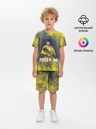 Детская пижама с шортами / GARENA FREEFIRE | БАТЛГРАУНД