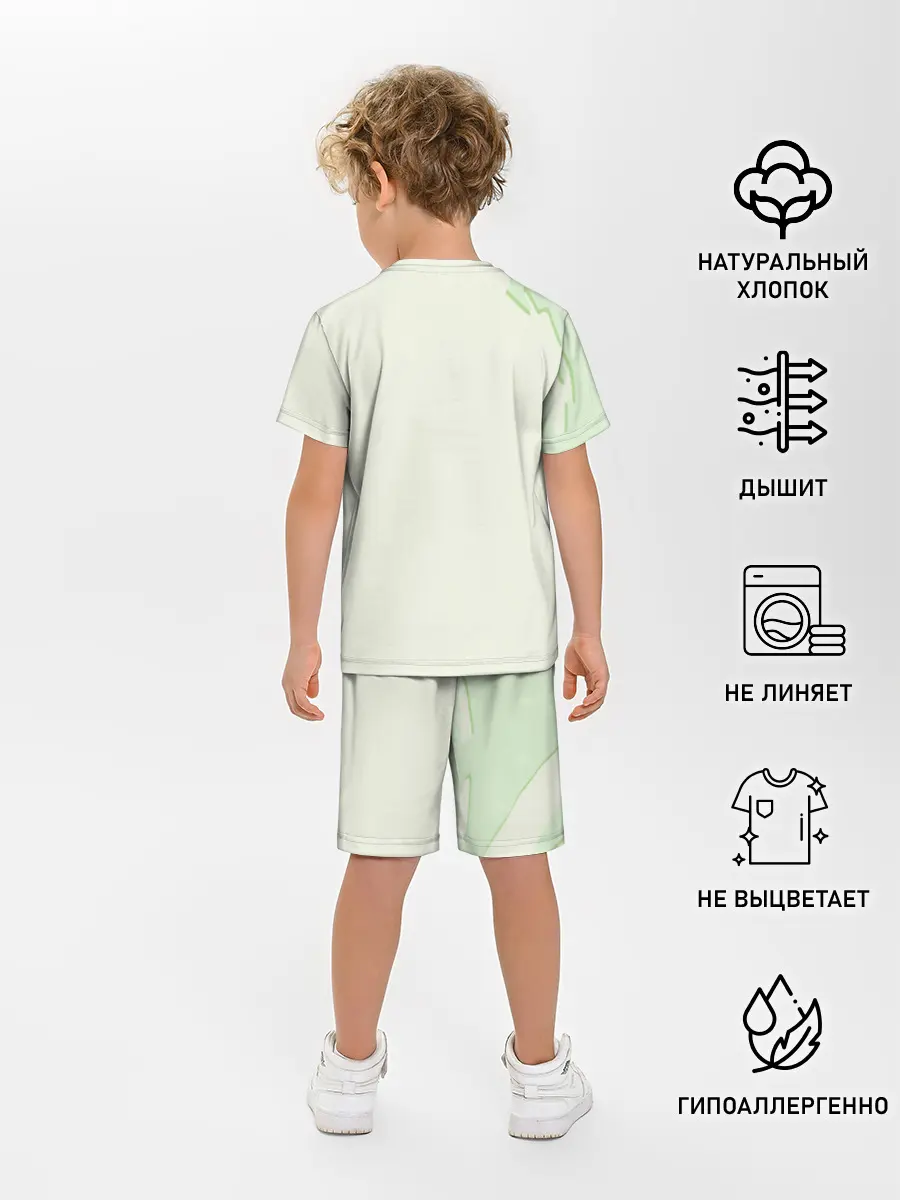 Детская пижама с шортами / Школа волка