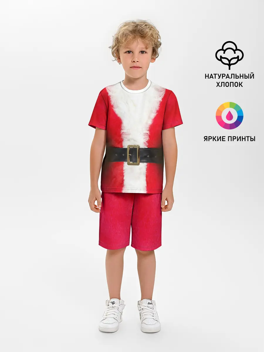 Детская пижама с шортами / Дед мороз