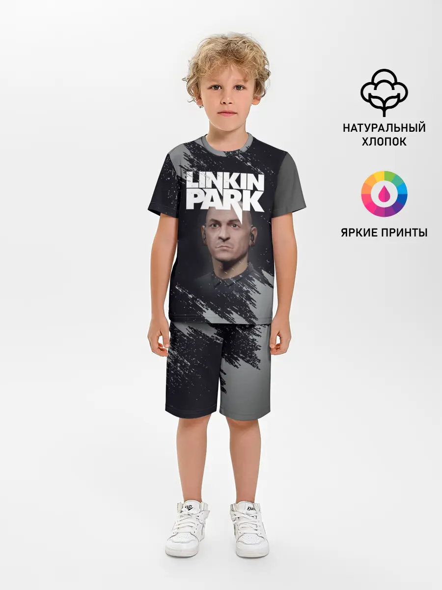 Детская пижама с шортами / ЧЕСТЕР | ЛИНКИН ПАРК