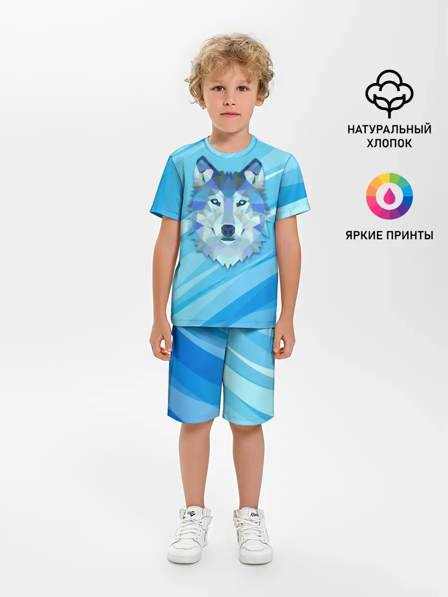 Детская пижама с шортами / Холодный волк