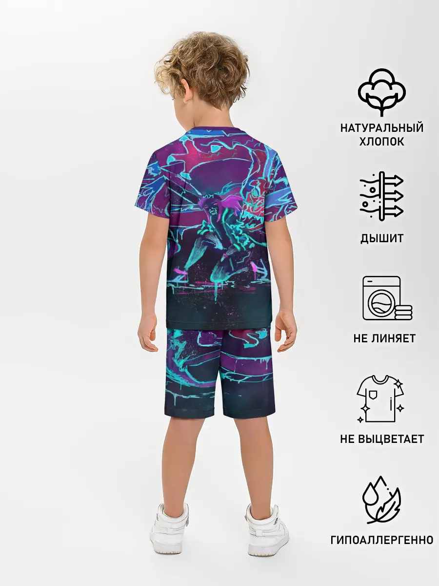 Детская пижама с шортами / lol kda akali