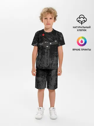 Детская пижама с шортами / За Родину!