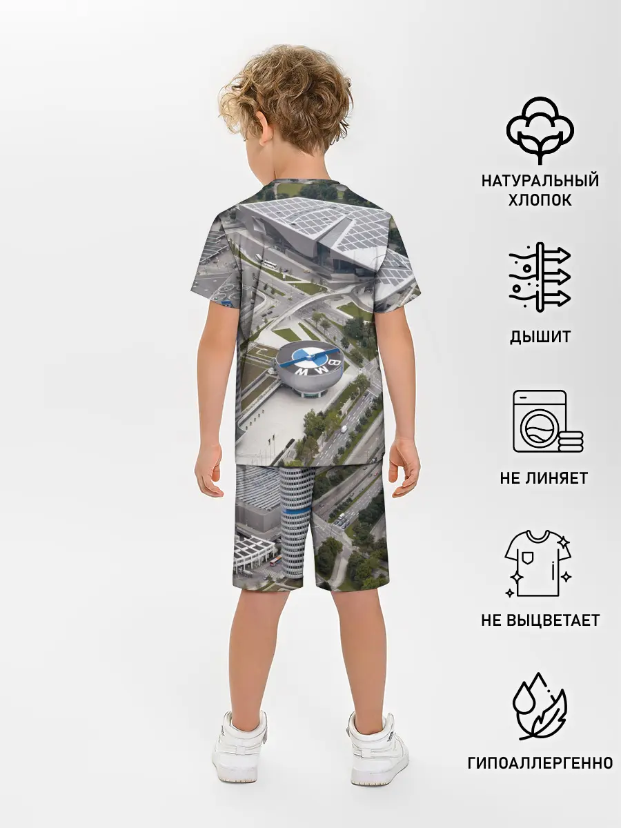 Детская пижама с шортами / BMW city