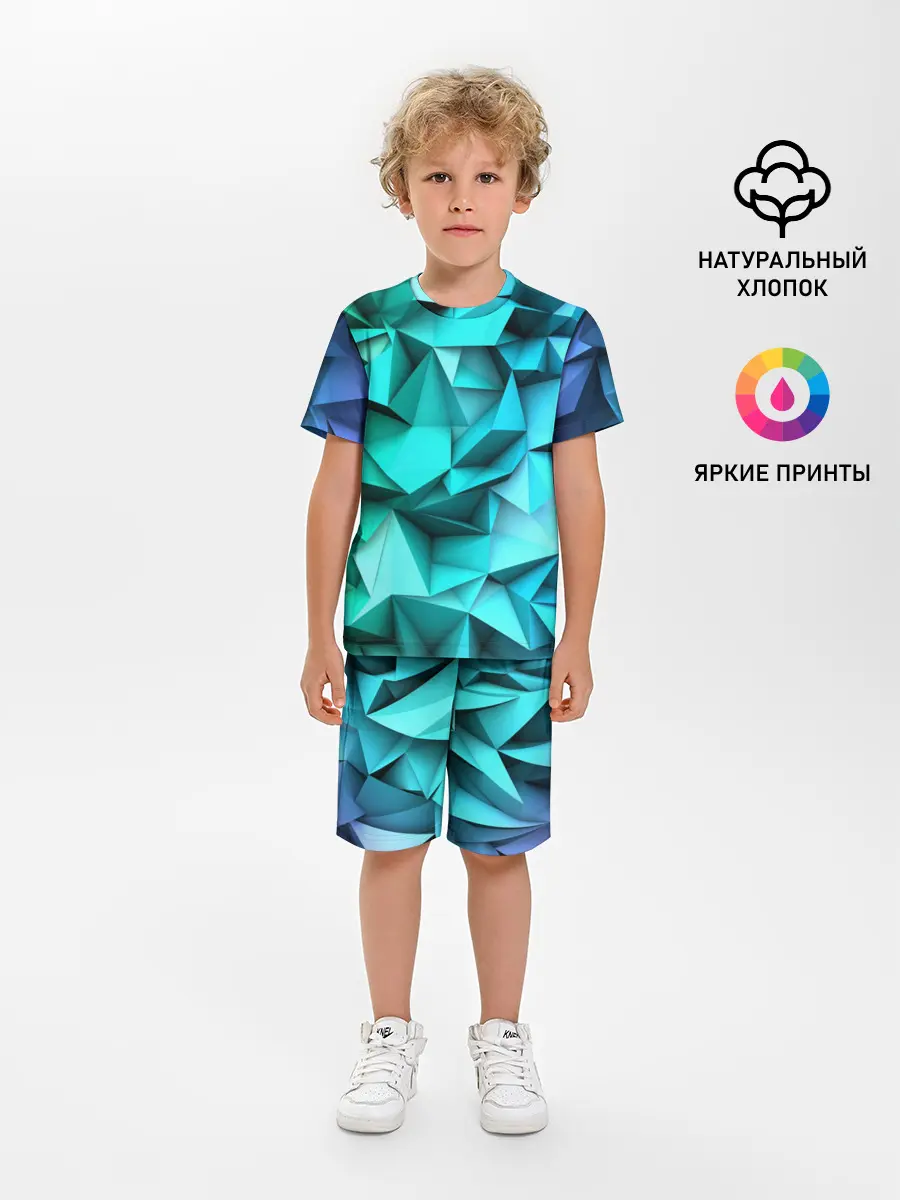 Детская пижама с шортами / abstraction geometry