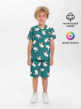 Детская пижама с шортами / Крутые Единороги