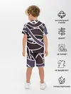 Детская пижама с шортами / Линейная текстура