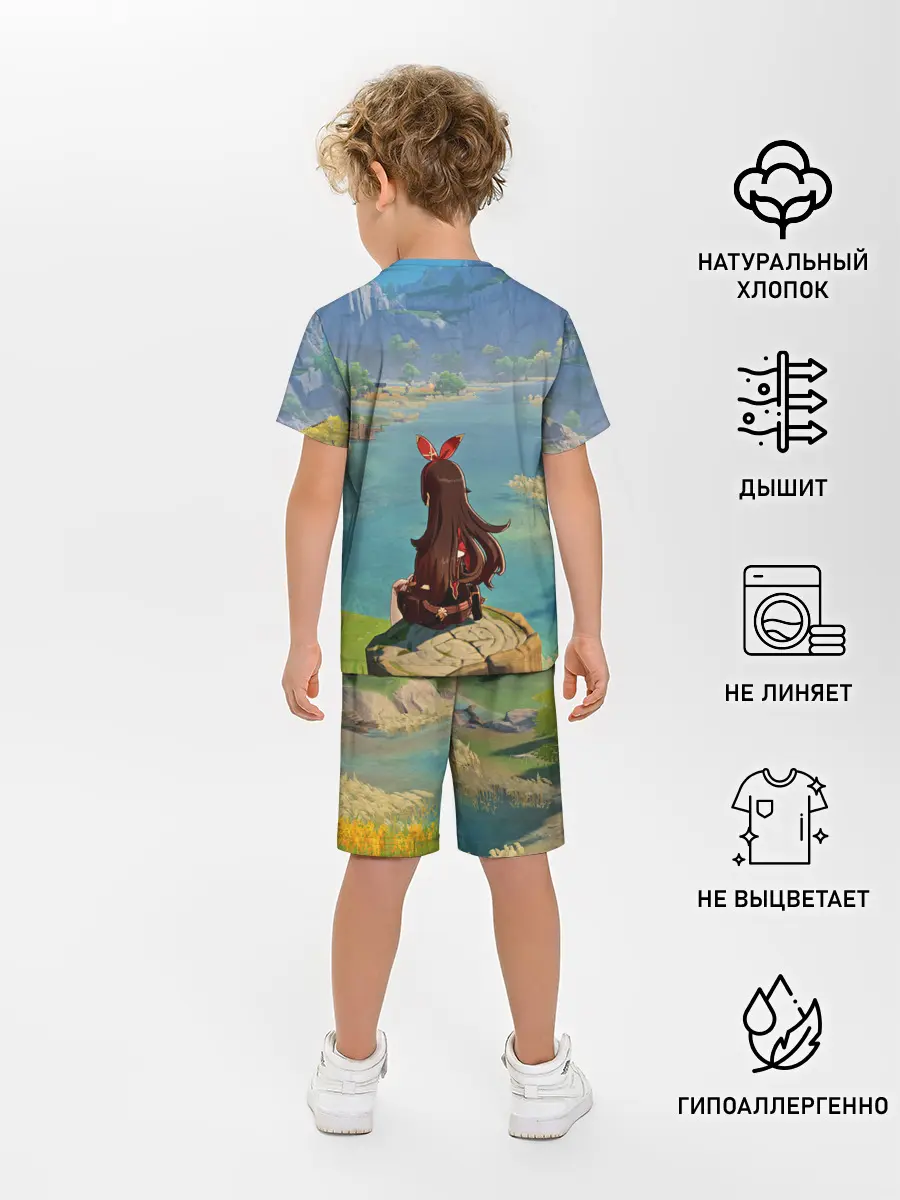 Детская пижама с шортами / Genshin Impact
